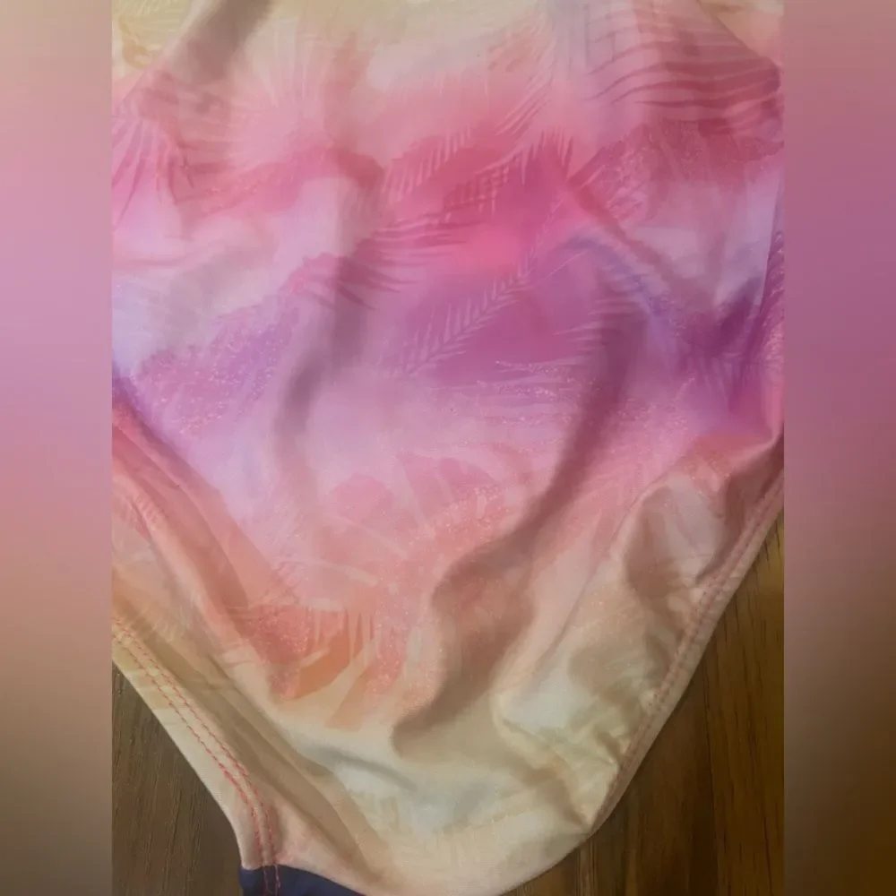 Wonder Nation Pink and Blue One Piece Swimsuit